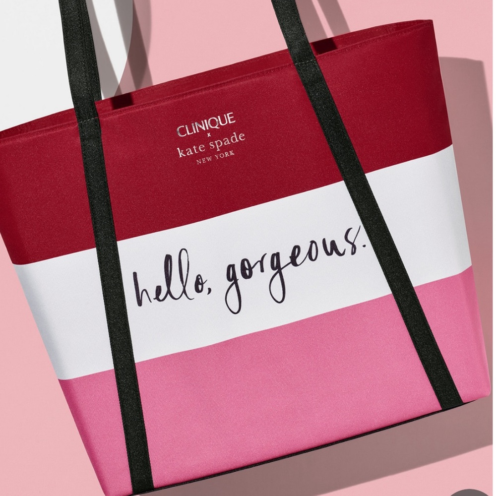 CLINIQUE x KATE SPADE NEW YORK LIMITED EDITION TOTE